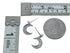 Cubic Zirconia Genuine Sterling Silver Star And Moon Post Dangle Earrings JX128592